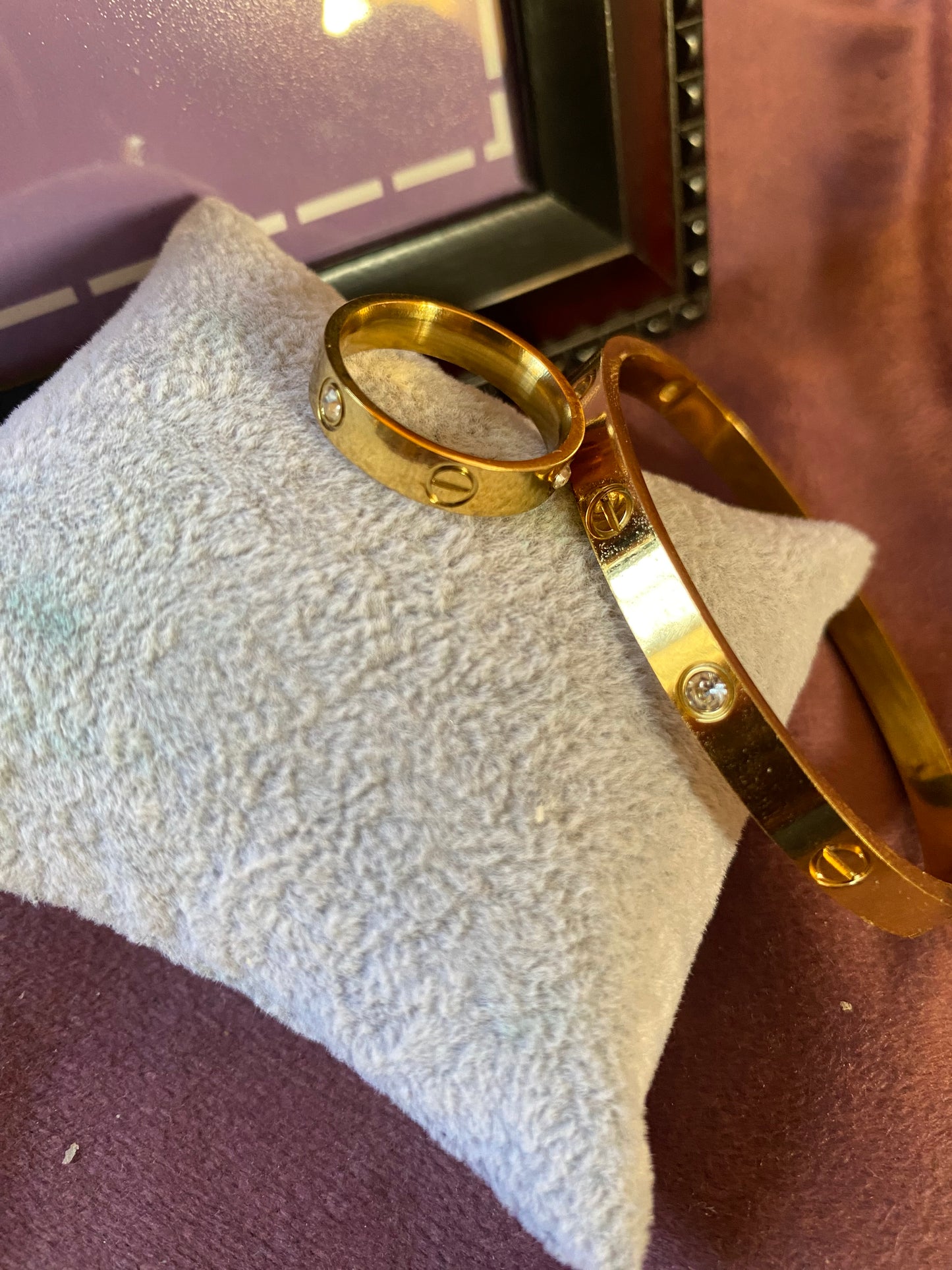 Cartier Bangle With Ring Combo