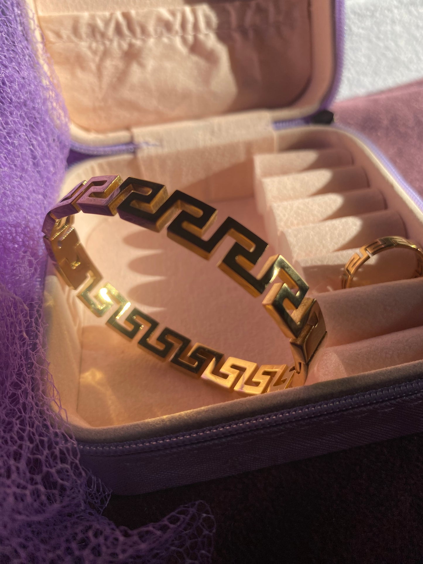 Snake Bangle with Ring