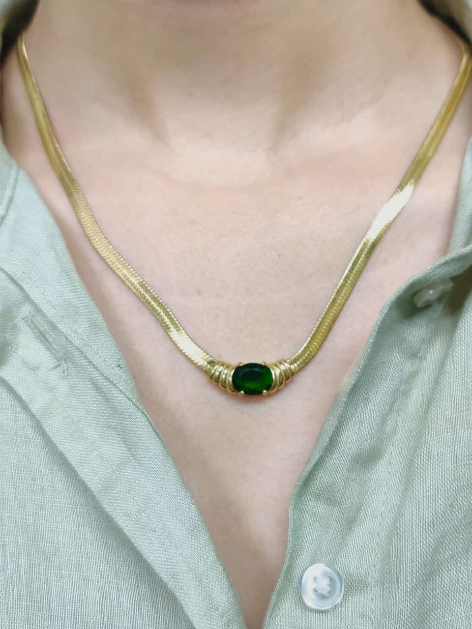 Green Stone Necklace