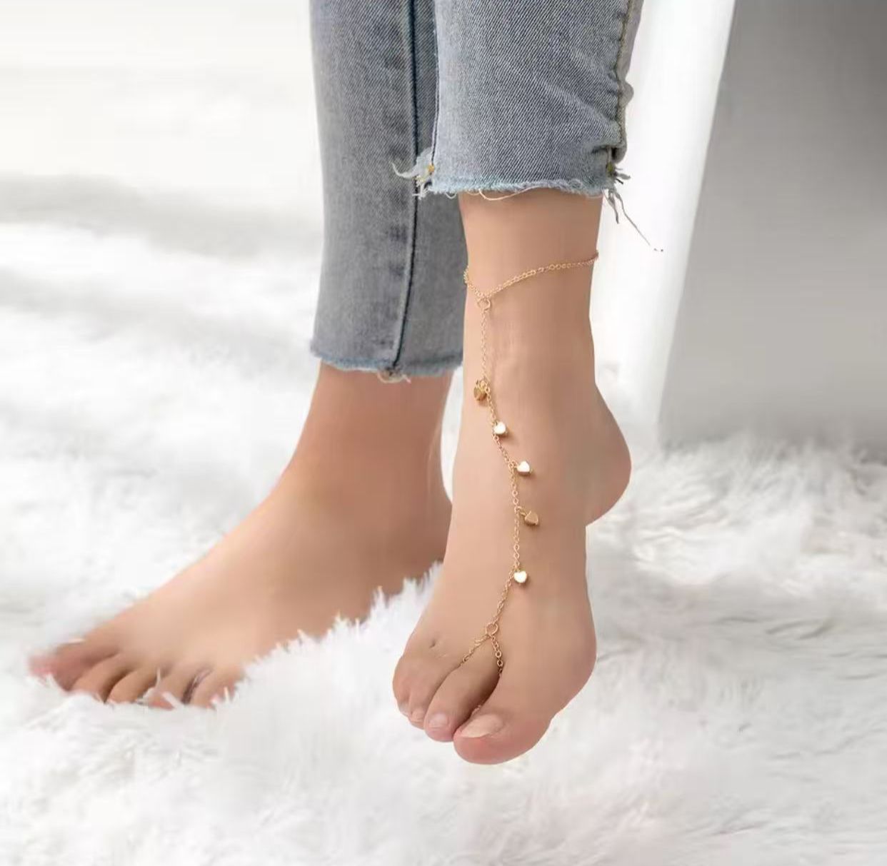 Mini Heart Anklet