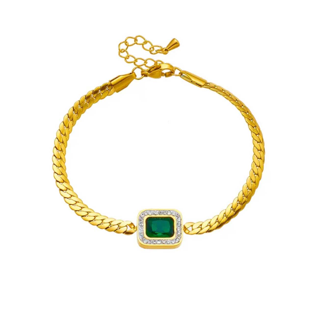 Emerald Stone Bracelet