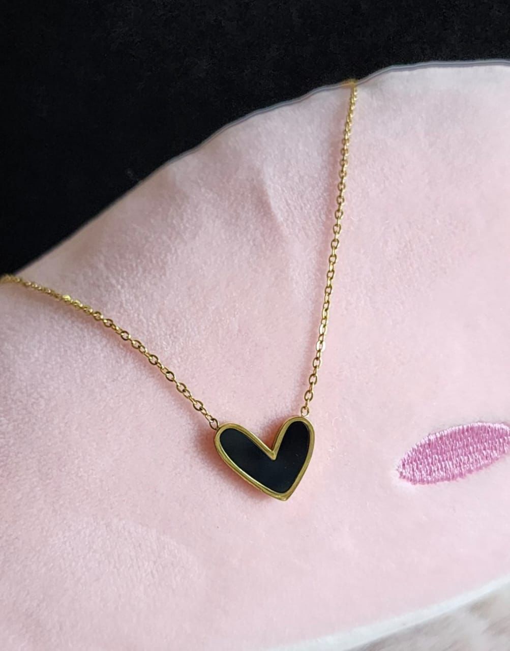Black Heart Necklace
