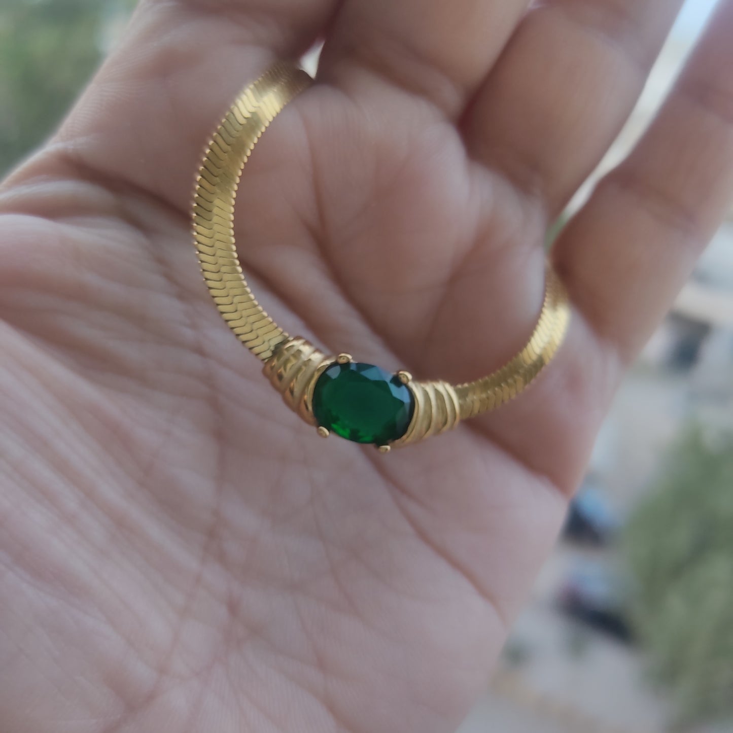 Green Stone Necklace