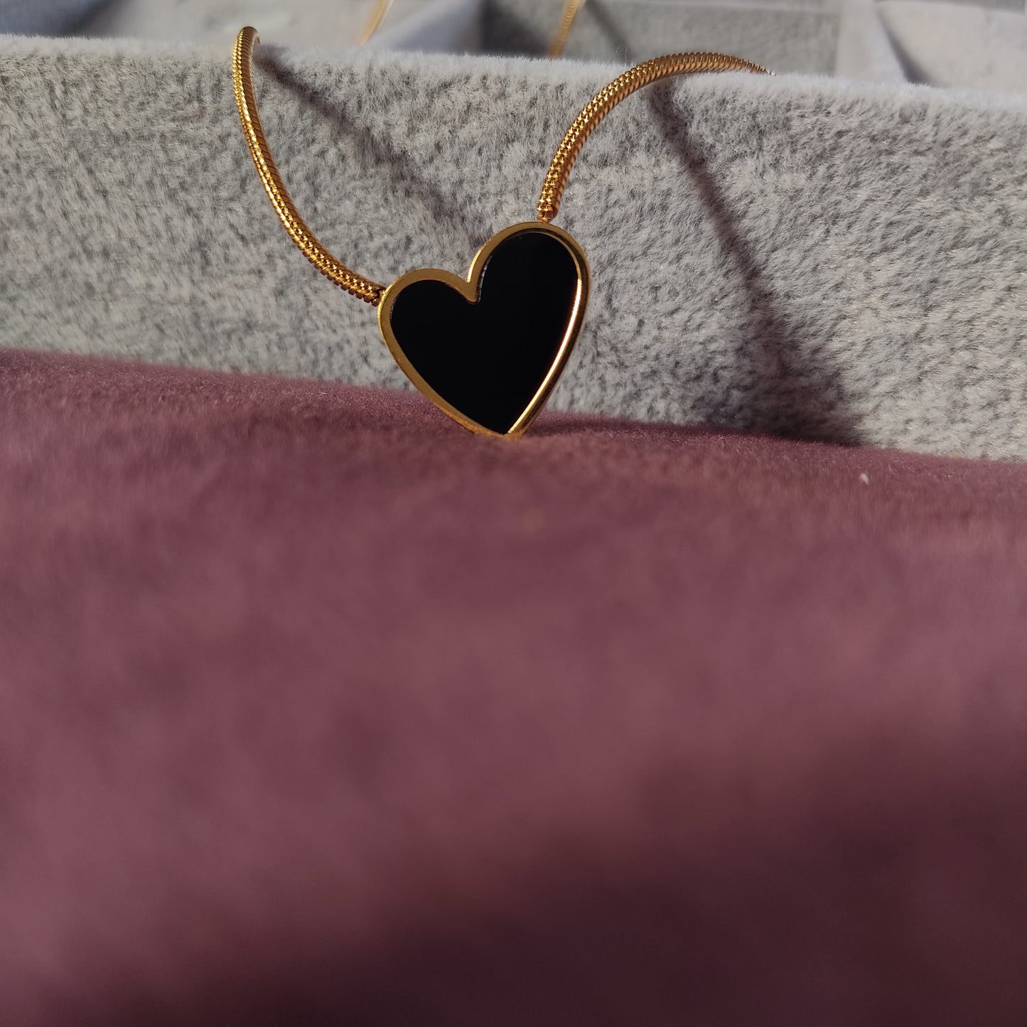 Black Heart Necklace