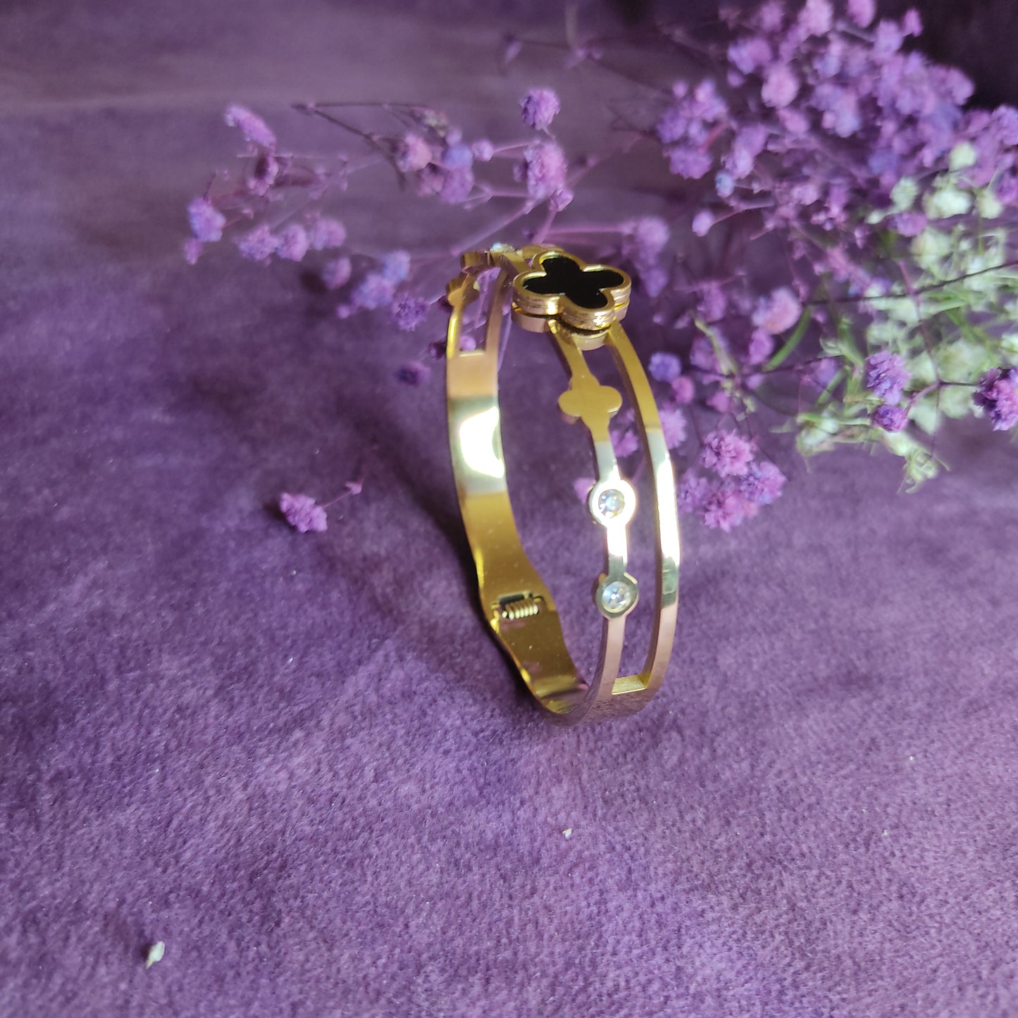 Clover Double Layer Bangle