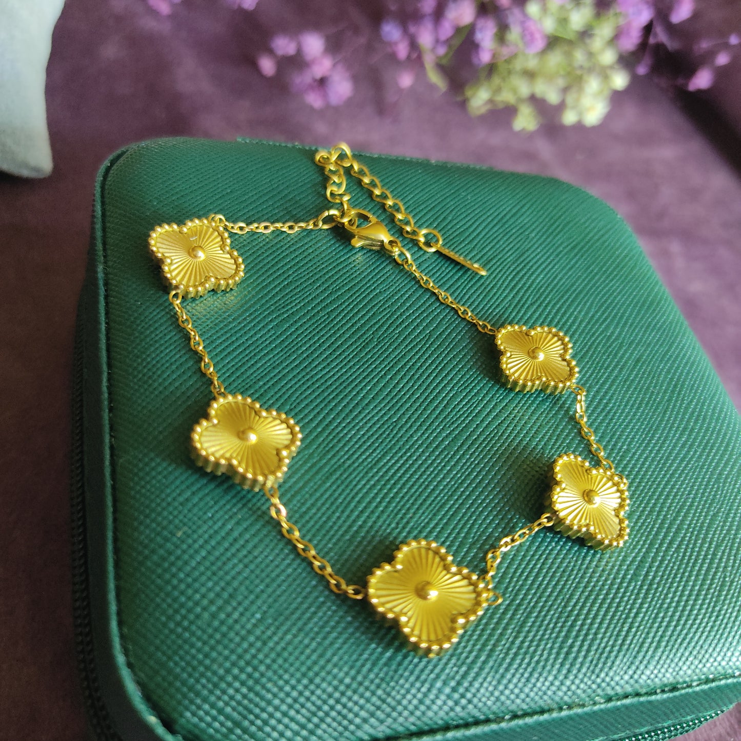 Golden Clover Bracelet