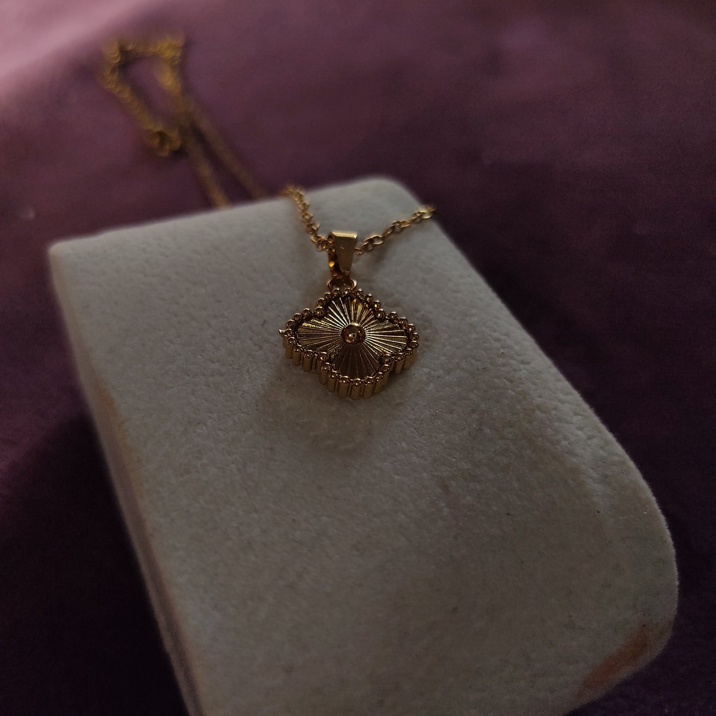 Golden Clover Necklace