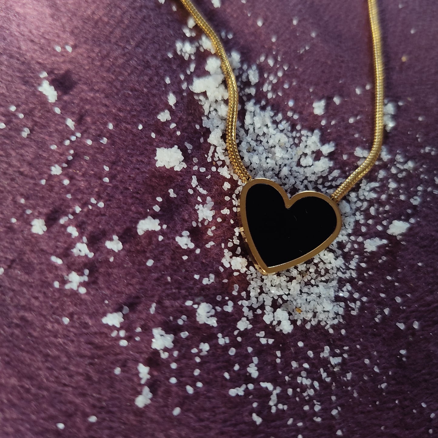 Black Heart Necklace