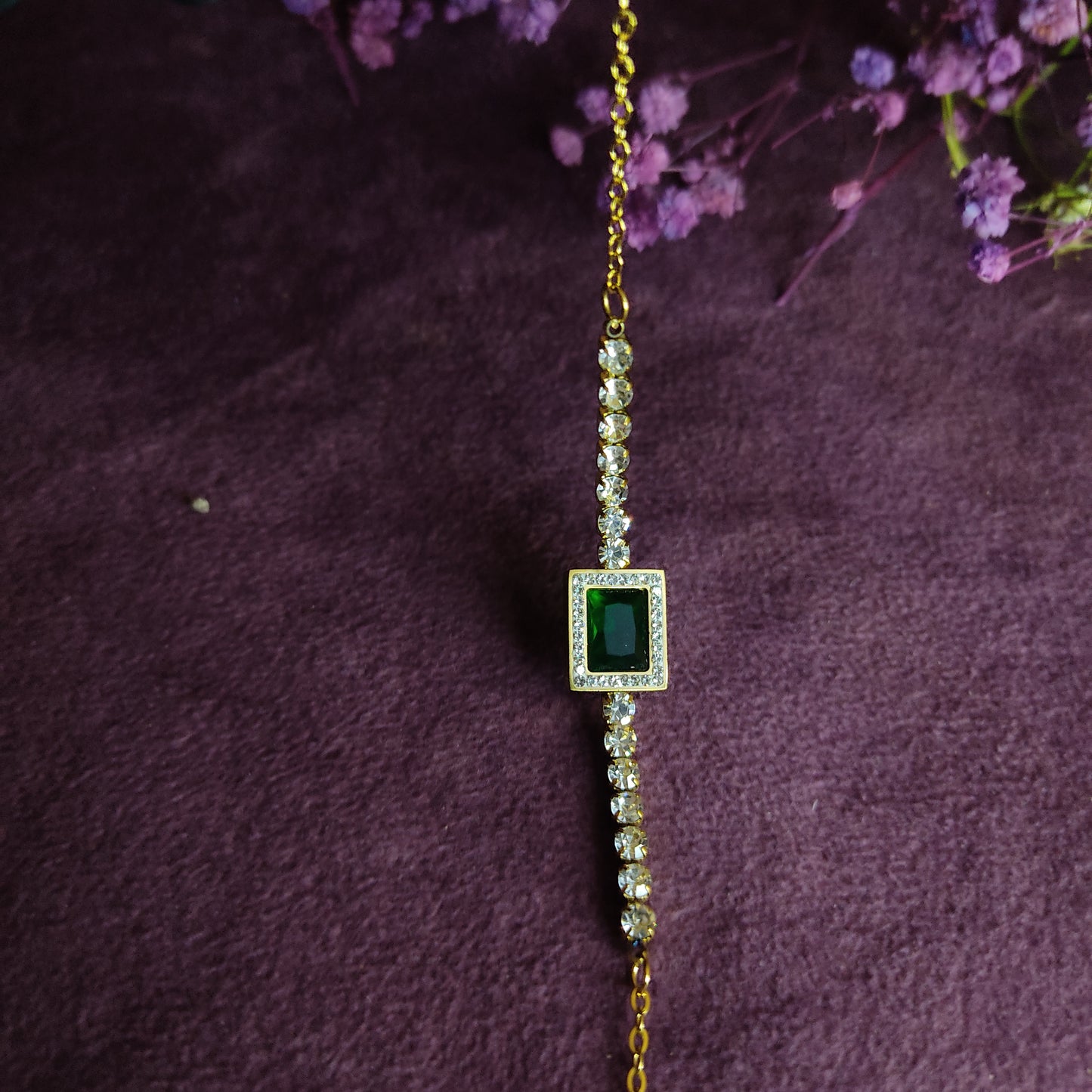 Emerald Stone Bracelet