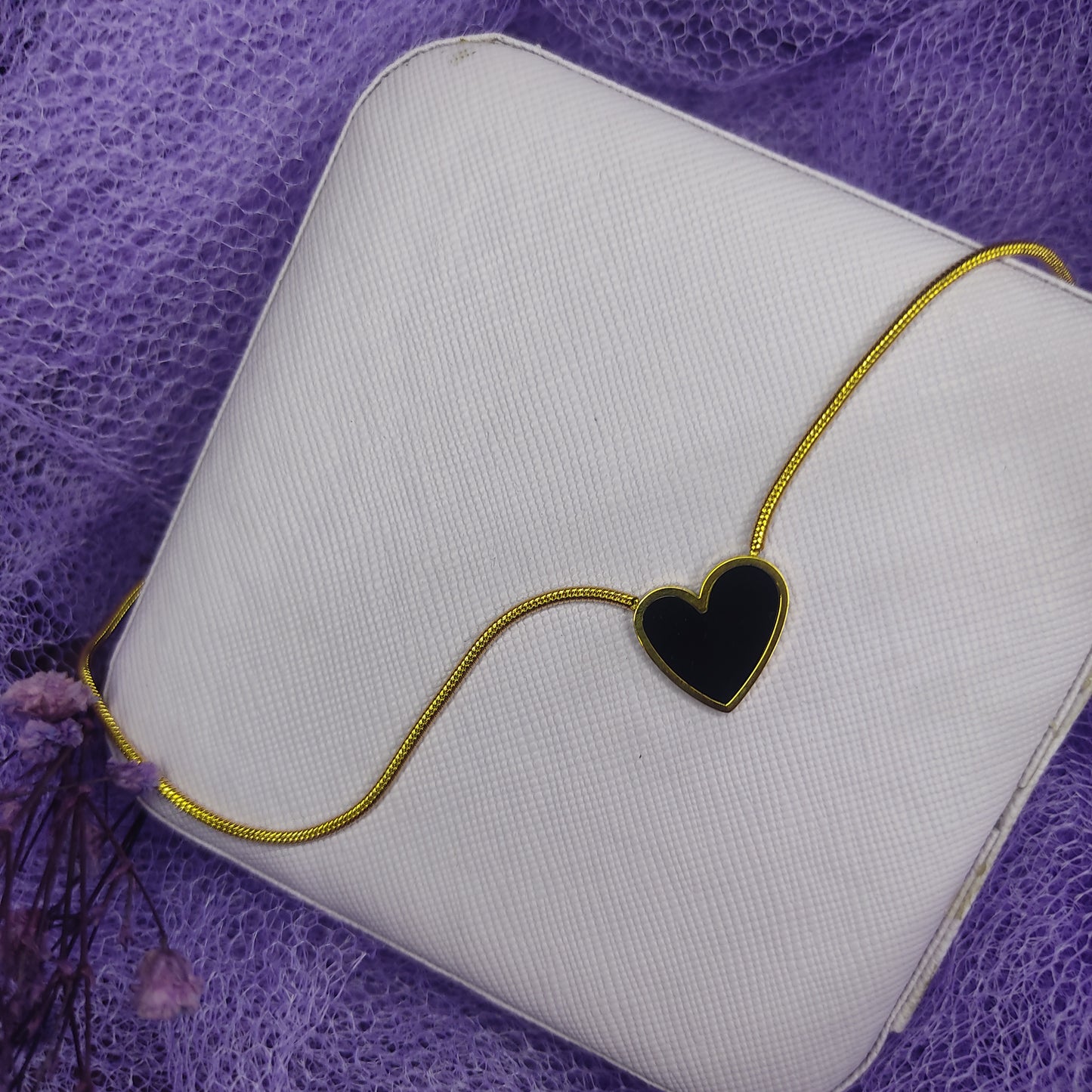 Black Heart Necklace