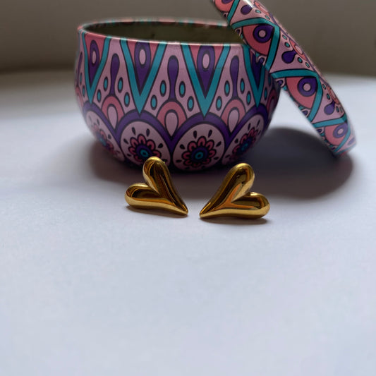 Trendy Heart Earings