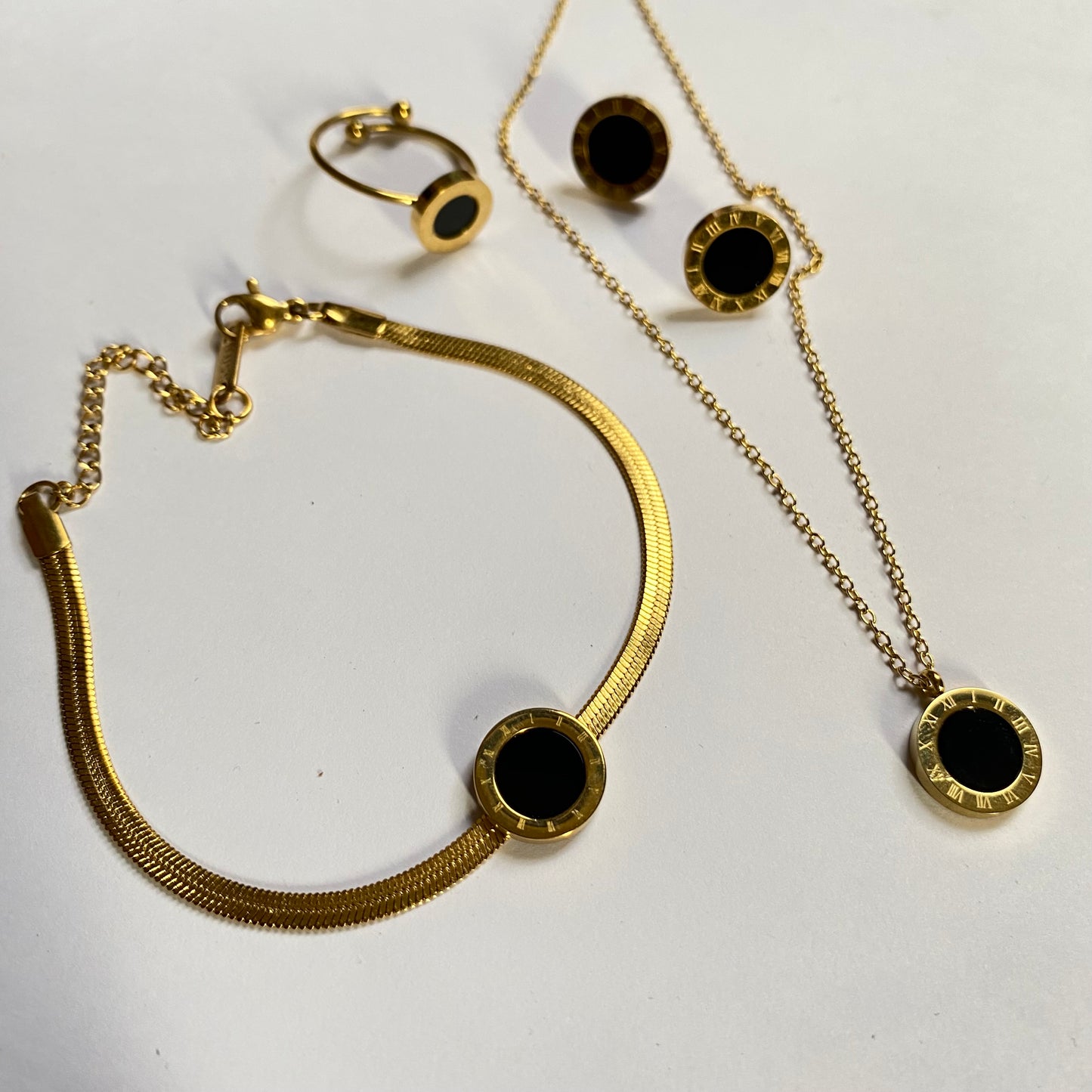 Roman Clock Jewelry Set
