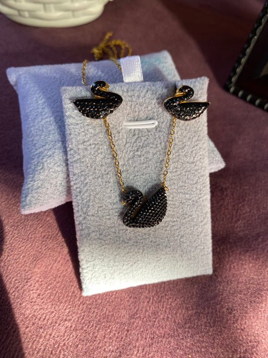 Duck Necklace with Earring