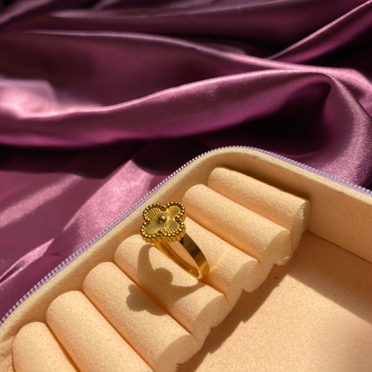 Golden Clover Ring
