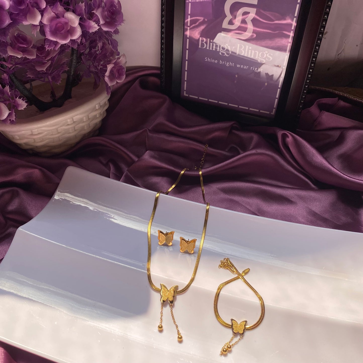 Butterfly Jewelry Set