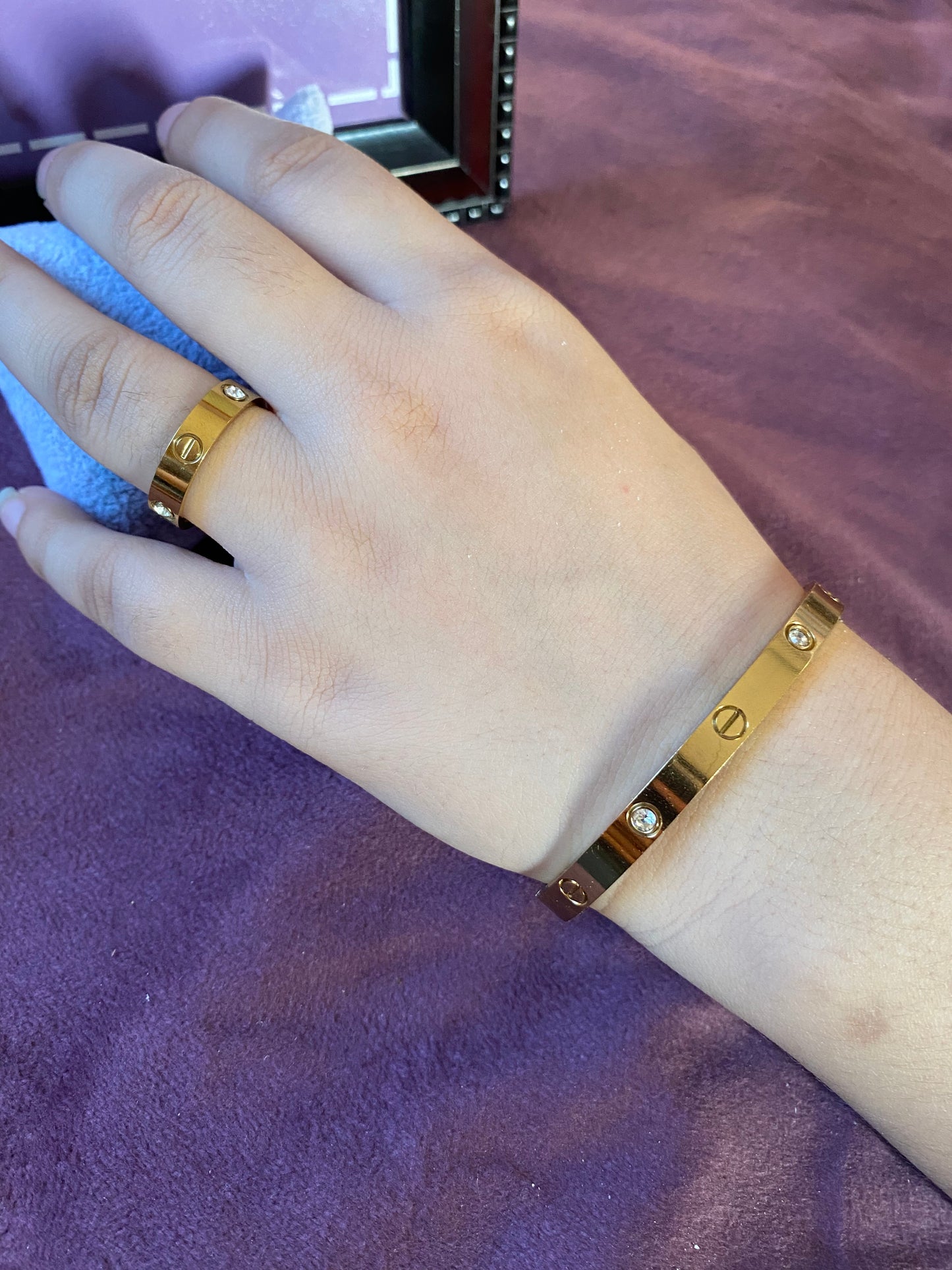 Cartier Bangle With Ring Combo