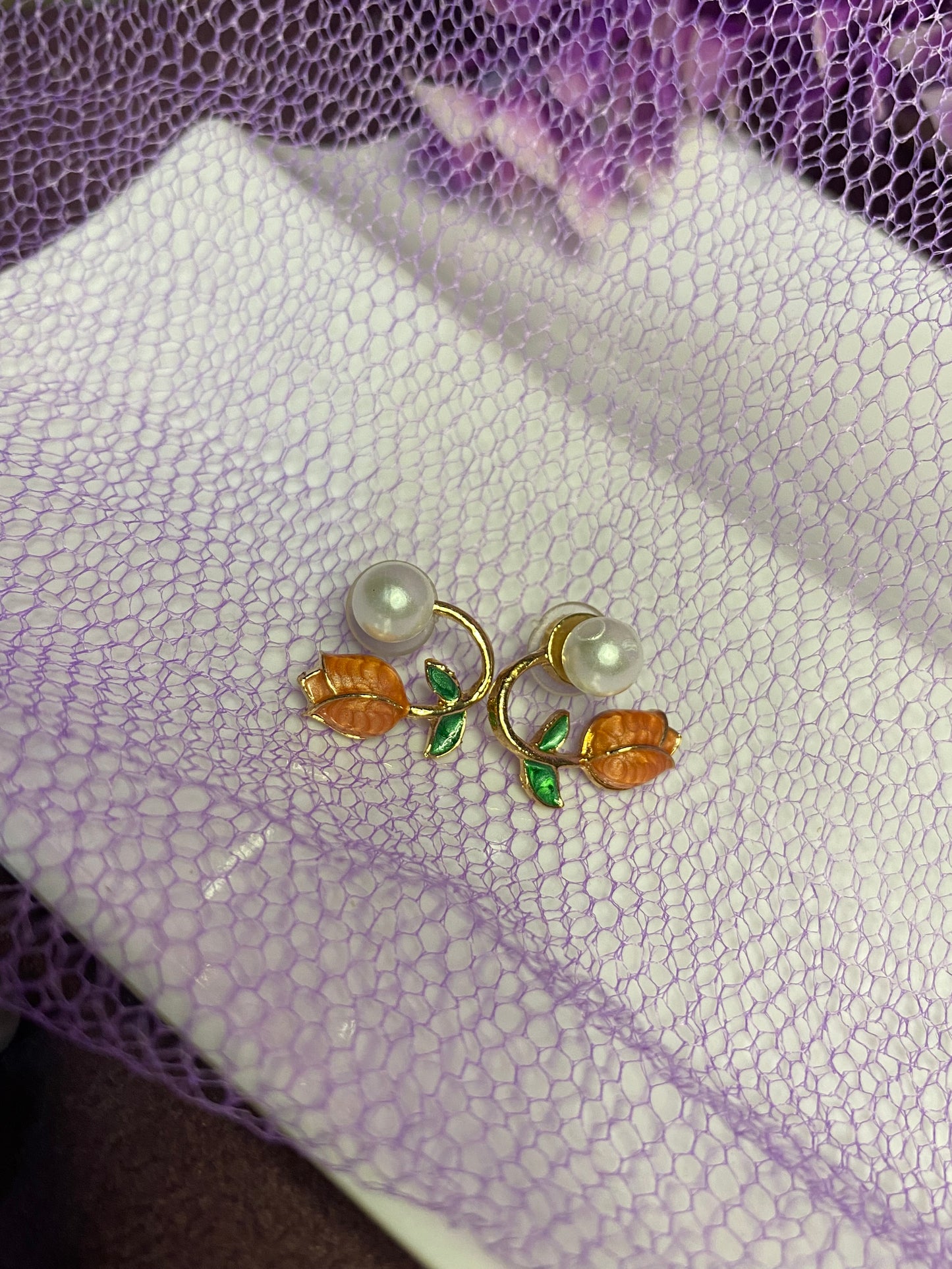 Pearl Flower Earring
