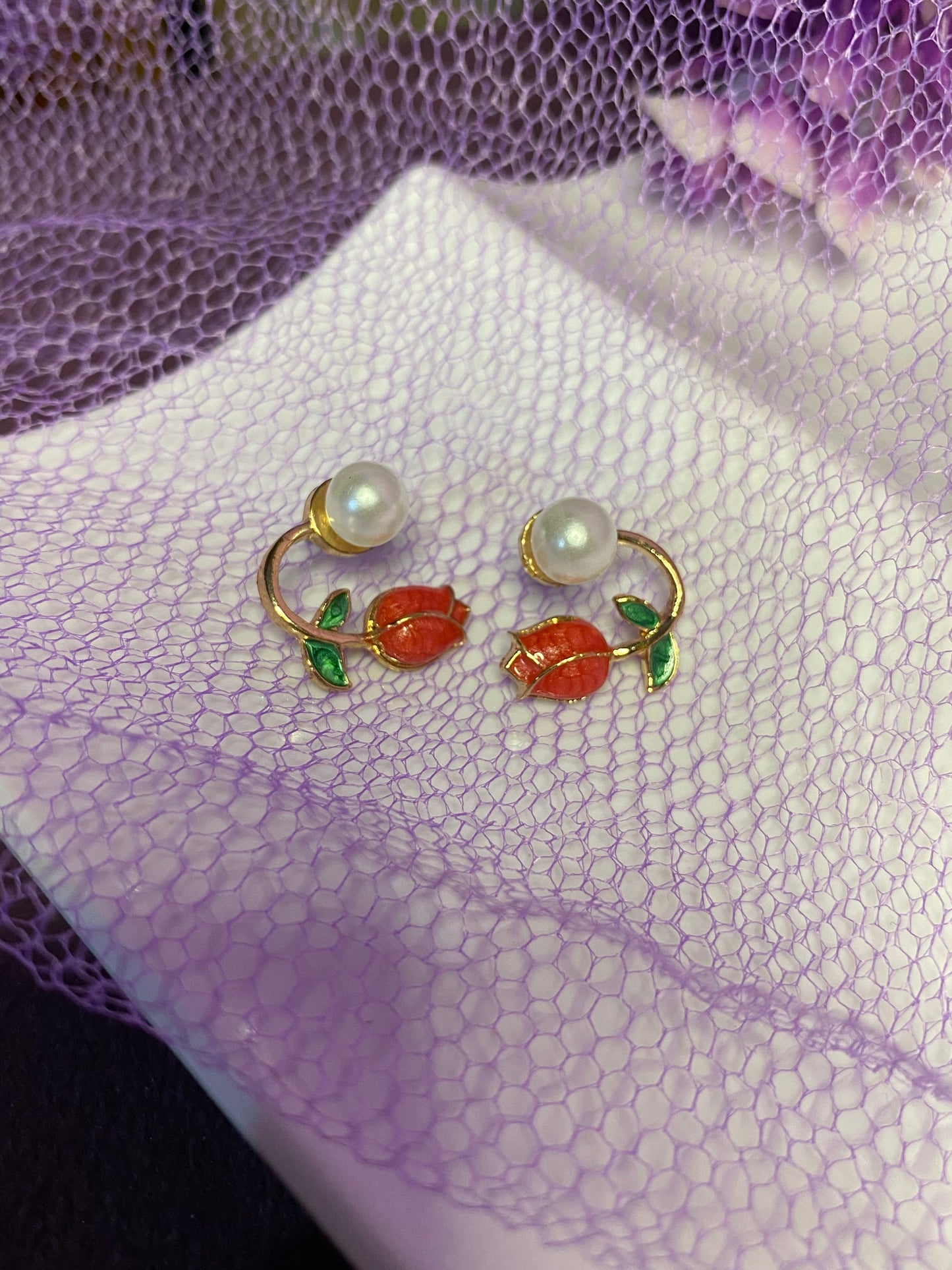 Pearl Flower Earring