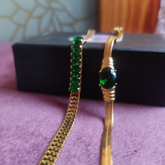 Emerald Bracelet Combo