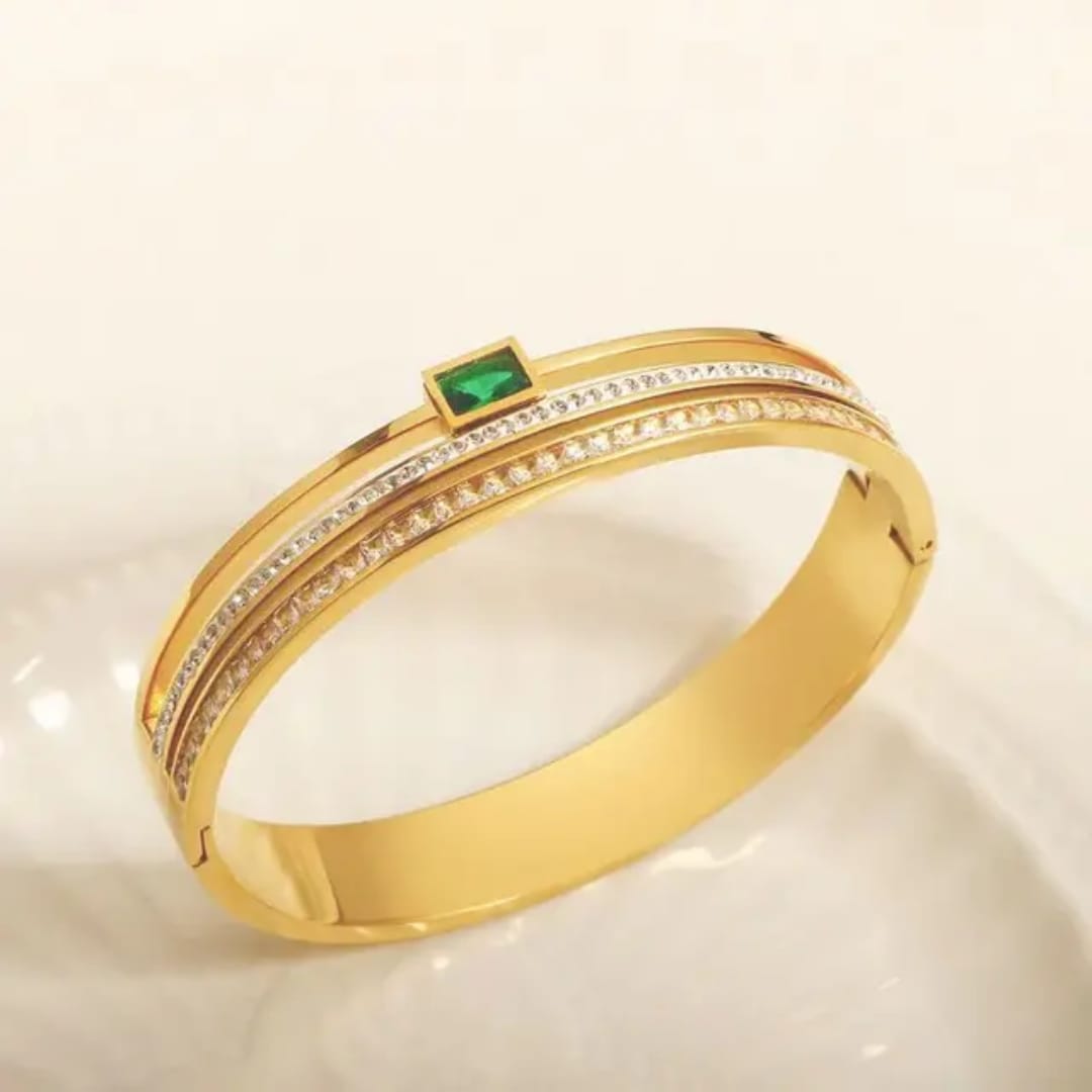 Emerald Stone Bangle