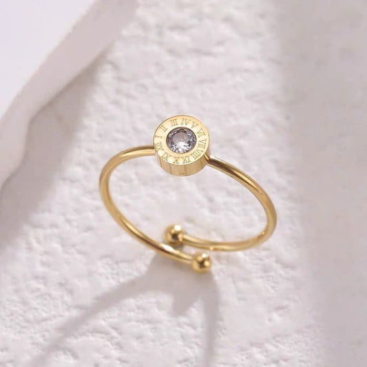 Diamond Roman Ring
