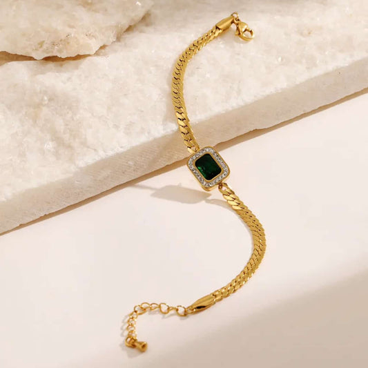 Emerald Stone Bracelet