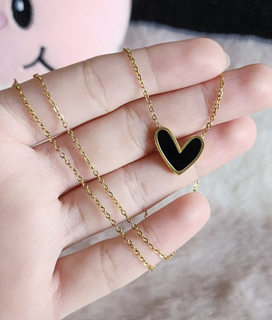 Black Heart Necklace