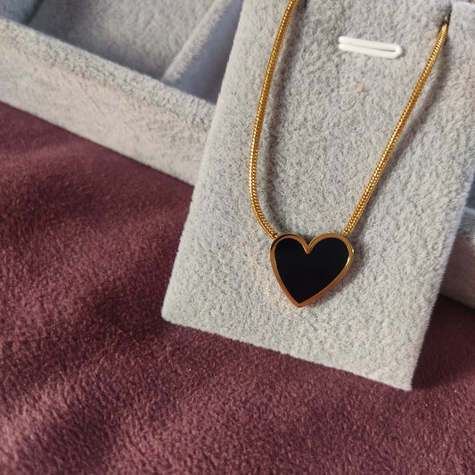 Black Heart Necklace