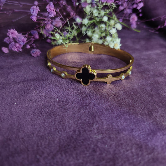 Clover Double Layer Bangle