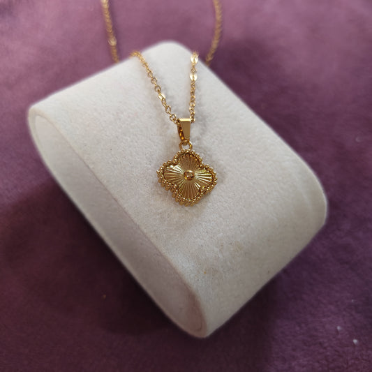 Golden Clover Necklace